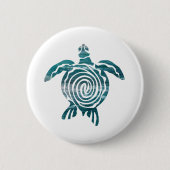 Sea Turtle Save The Turtle Button (Vorderseite)