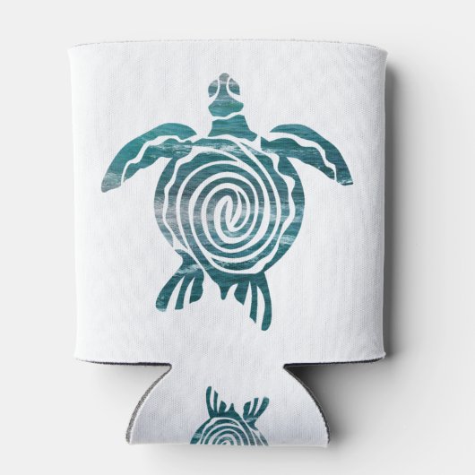 Sea Turtle Save The Turtle Dosenkühler (Rückseite)