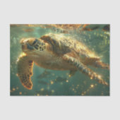 Sea Turtle Seaside Chic Decoupage Seidenpapier (Vorderseite)