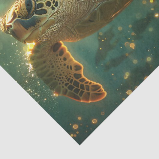 Sea Turtle Seaside Chic Decoupage Seidenpapier (Ausschnitt)