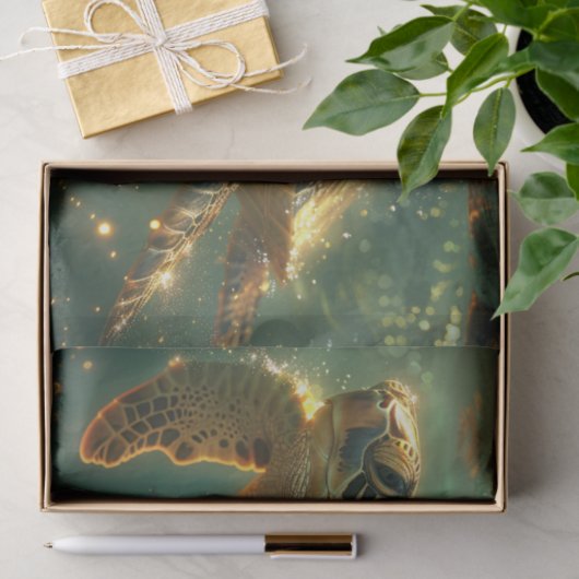 Sea Turtle Seaside Chic Decoupage Seidenpapier (Geschenk)