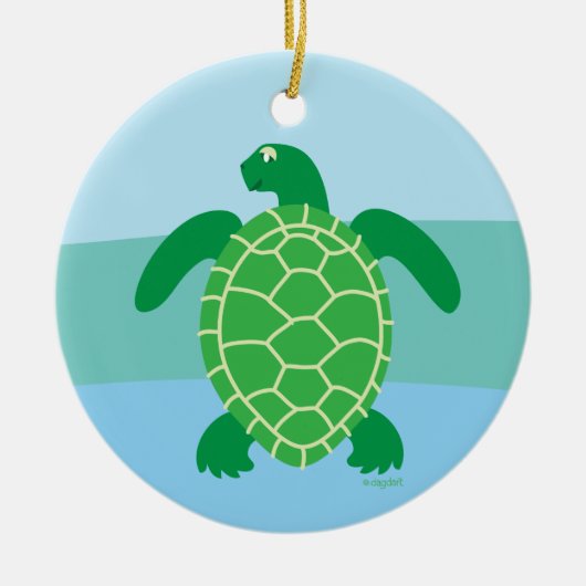 Sea Turtle Season Ornament (Vorne)