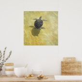 Sea Turtle Shadow Play Poster (Küche)