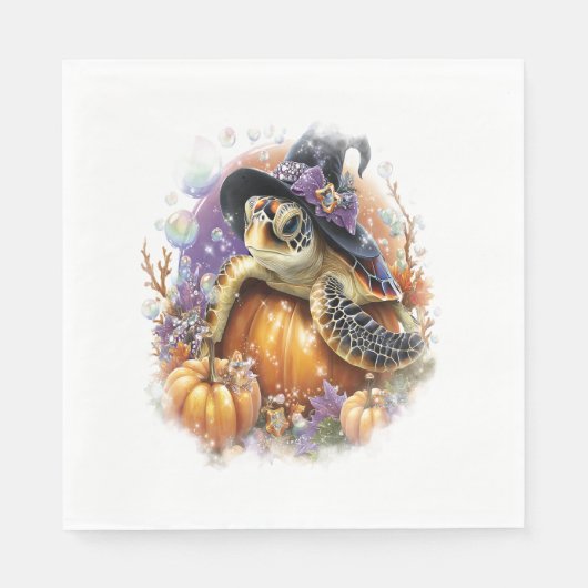 Sea Turtle Shirt Sea Halloween Serviette (Vorderseite)