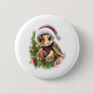 Sea Turtle Shirt Weihnachten Weihnachtsmannmütze Button