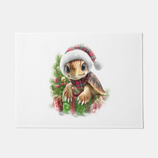 Sea Turtle Shirt Weihnachten Weihnachtsmannmütze Fußmatte (Vorderseite)