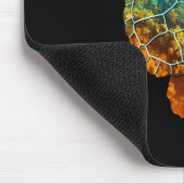 Sea Turtle Silhouette Earth Day and Ocean Week Lon Mousepad (Ecke)