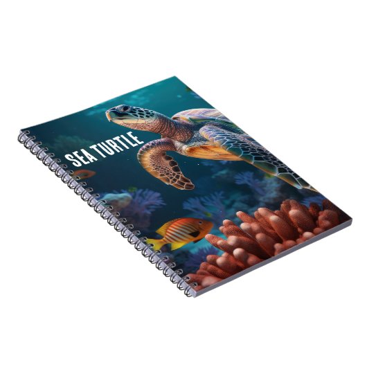 Sea Turtle Spiral Notebook Notizblock (Rechte Seite)