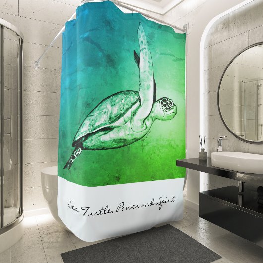 Sea Turtle Spirit Art Duschvorhang