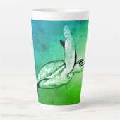 Sea Turtle Spirit Art Milchtasse (Vorderseite)