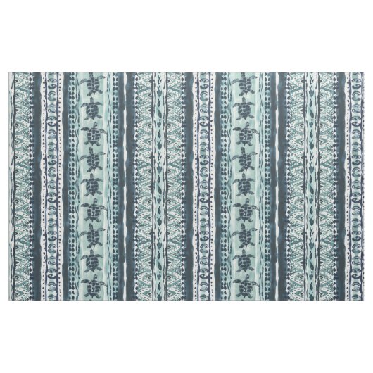 SEA TURTLE STRIPE Boho Küste Stoff (Fat Quarter (45,7 x 55,9 cm))