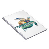 Sea Turtle Sunset Beach Notizblock (Rechte Seite)