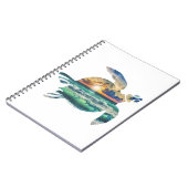 Sea Turtle Sunset Beach Notizblock (Linke Seite)