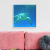 Sea Turtle Swim Canvas Print Leinwanddruck (Insitu (Wohnzimmer))