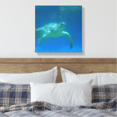 Sea Turtle Swim Canvas Print Leinwanddruck (Insitu (Schlafzimmer))
