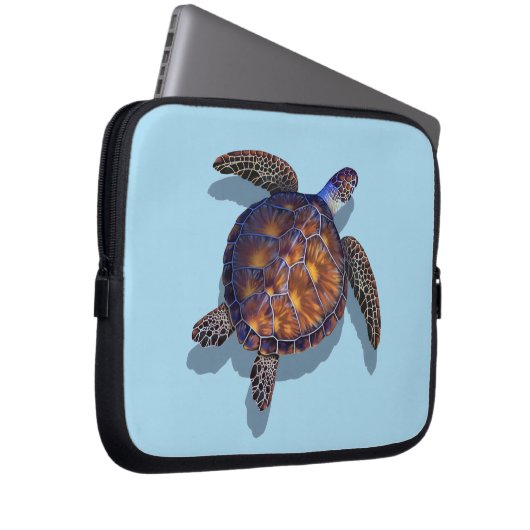 Sea turtle tablet / laptop sleeve (Vorne Rechts)