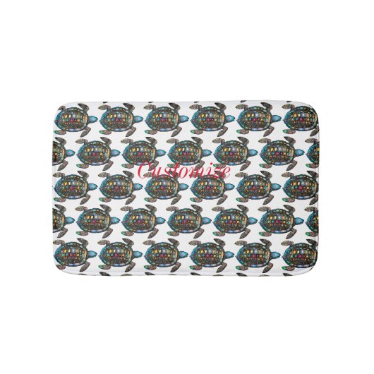 Sea Turtle Thunder_Cove Badematte (Vorderseite)