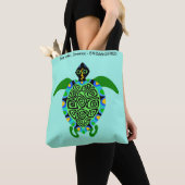 Sea TURTLE - Tierfreund - Ocean Aqua Tasche (Von Nahem)