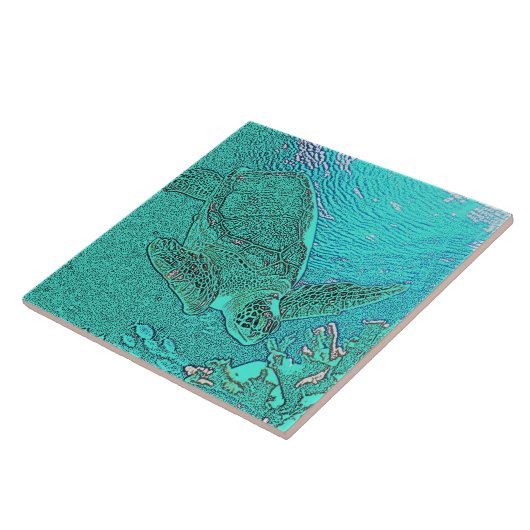 Sea Turtle Tile Fliese (Seite)