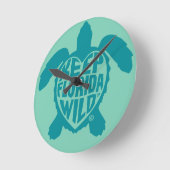 Sea Turtle Time Wall Clock Runde Wanduhr (Winkel)