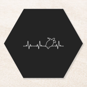 Sea Turtle Tortoise Heartbeat Untersetzer