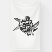 Sea Turtle Tortoise I like Turtles Banner (Vertikal)