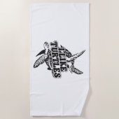 Sea Turtle Tortoise I like Turtles Strandtuch (Vorderseite)