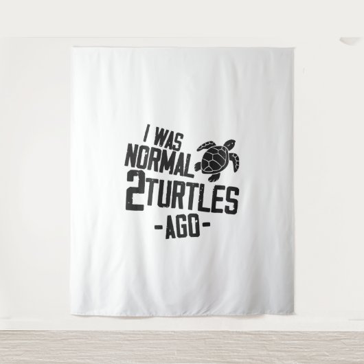 Sea Turtle Tortoise I war normal 2 Wandteppich (Vorderseite)