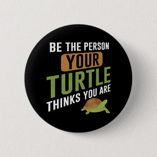 Sea Turtle Tortoise ist die Person Button
