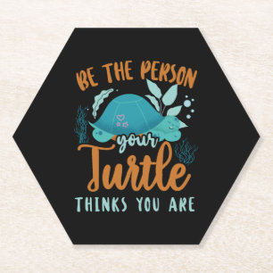Sea Turtle Tortoise ist die Person Untersetzer