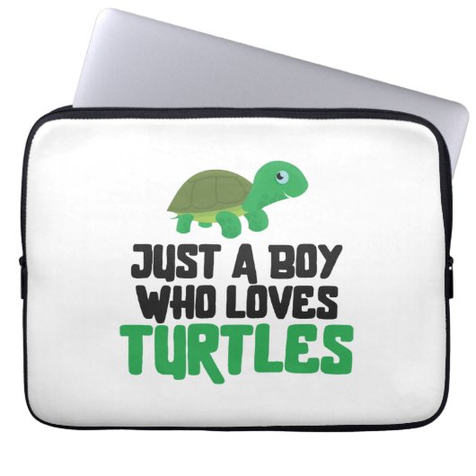 Sea Turtle Tortoise nur ein Junge, der Laptopschutzhülle (Vorderseite)