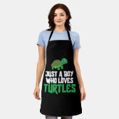 Sea Turtle Tortoise nur ein Junge, der Schürze (Getragen)
