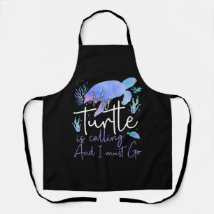 Sea Turtle Tortoise Wasserfarbe Schürze