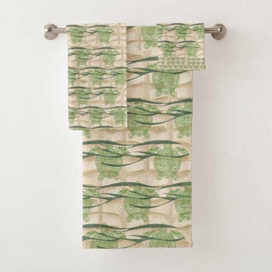 Sea Turtle Towel Set (Insitu)