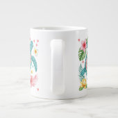 Sea Turtle Tropical Blume Summer Jumbo-Tasse (Rückseite)