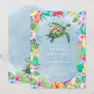 Sea Turtle Tropical Brautparty Einladung
