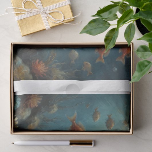 Sea Turtle Underwater Decoupage Seidenpapier (Geschenk)