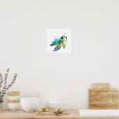 Sea Turtle Wall Art Poster (Küche)