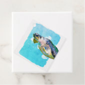 Sea Turtle Watercolor School Valentine's Day Geschenkanhänger (Beispiel)