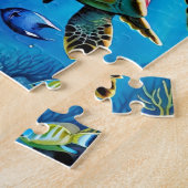 Sea Turtle Watercolor Tropical Ocean Puzzle (Seite)