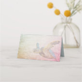 Sea Turtle Wedding Escort oder Platzkarten (Rückseite)