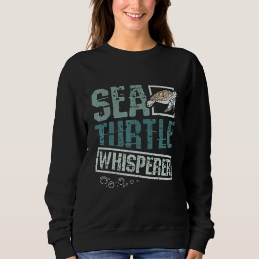 Sea turtle whisperer sweatshirt (Vorderseite)