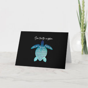 Sea Turtle Wisdom Sea Turtle Liebe Karte