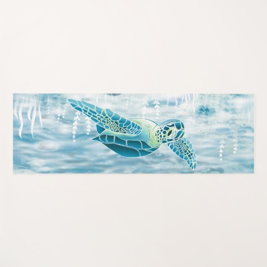 Sea Turtle Yoga Mat - 01 bl Yogamatte (Vorderseite (Horizontal))