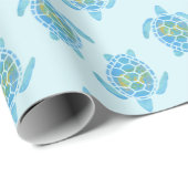 Sea Turtles Aquarellfarben Geschenkpapier (Rolleneckpunkt)