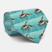 Sea Turtles art print. Krawatte (Gerollt)