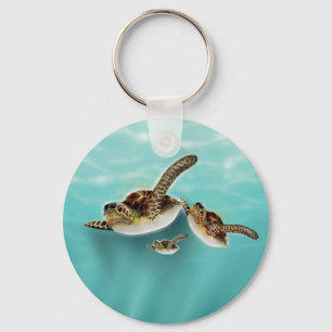 Sea Turtles art print. Schlüsselanhänger