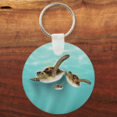 Sea Turtles art print. Schlüsselanhänger (Vorderseite)