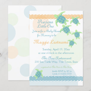 Sea Turtles Baby Dusche Einladung
