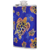 Sea Turtles Batik African Art Flachmann (Links)